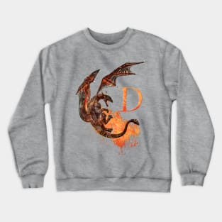 Drachen Buchstabe D Crewneck Sweatshirt